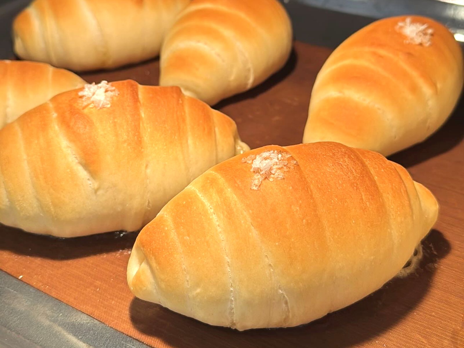 Heart & Leaves salt rolls fresh from the oven